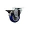 Service Caster 3.5'' Blue Poly Wheel Swivel Top Plate Caster Posi Brake SCC-20S3514-PPUB-BLUE-PLB - alternate 1